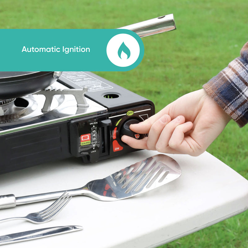 Double Burner Portable Gas Stove