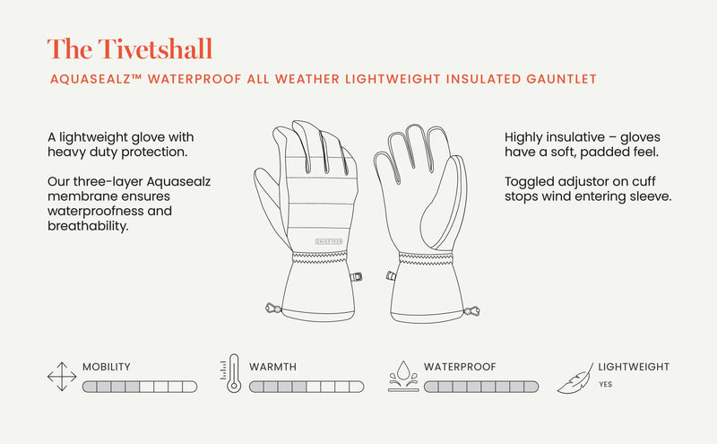 Sealskinz Tivetshall Waterproof All Weather Lightweight Insulated Gauntlet